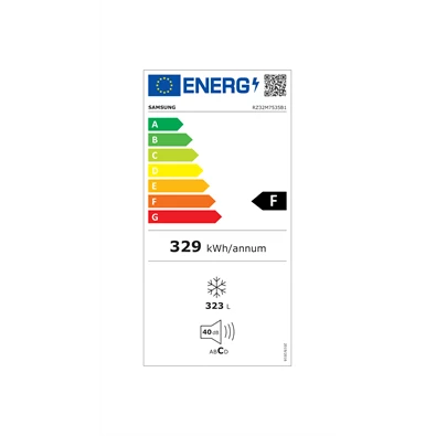 Samsung RZ32M7535B1/EF fekete, egyajtós, Fagyasztó:323L, No frost fagyasztószekrény