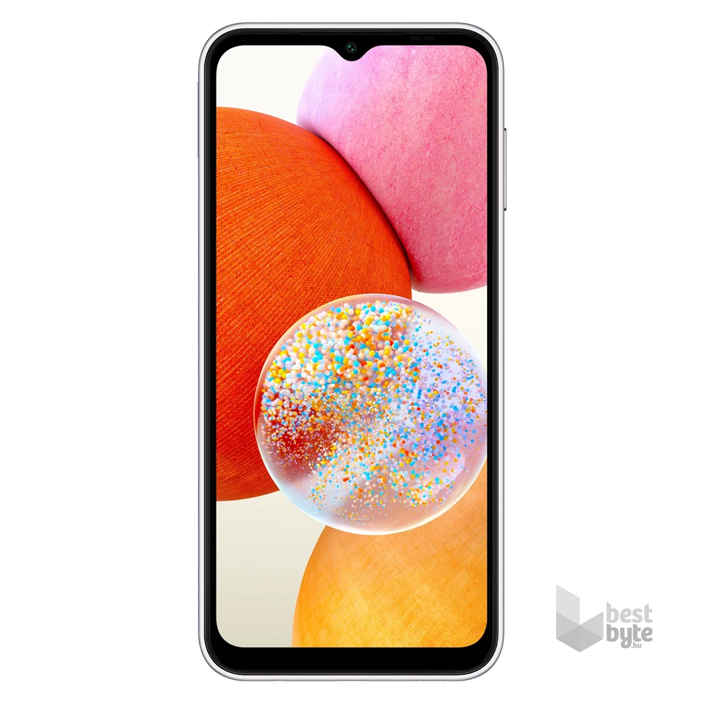 Samsung Galaxy A14 4/64GB DualSIM (SM-A145R) kártyafüggetlen okostelefon - ezüst (Android)