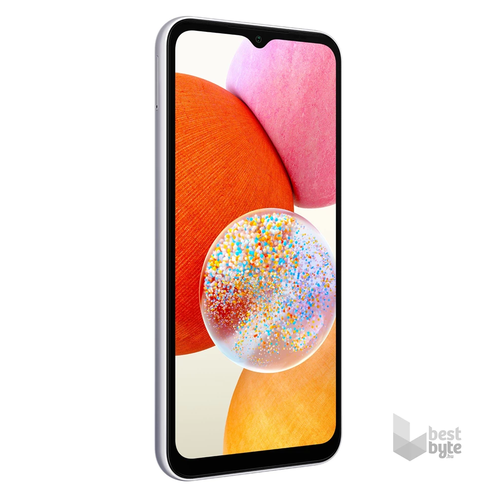 Samsung Galaxy A14 4/64GB DualSIM (SM-A145R) kártyafüggetlen okostelefon - ezüst (Android)