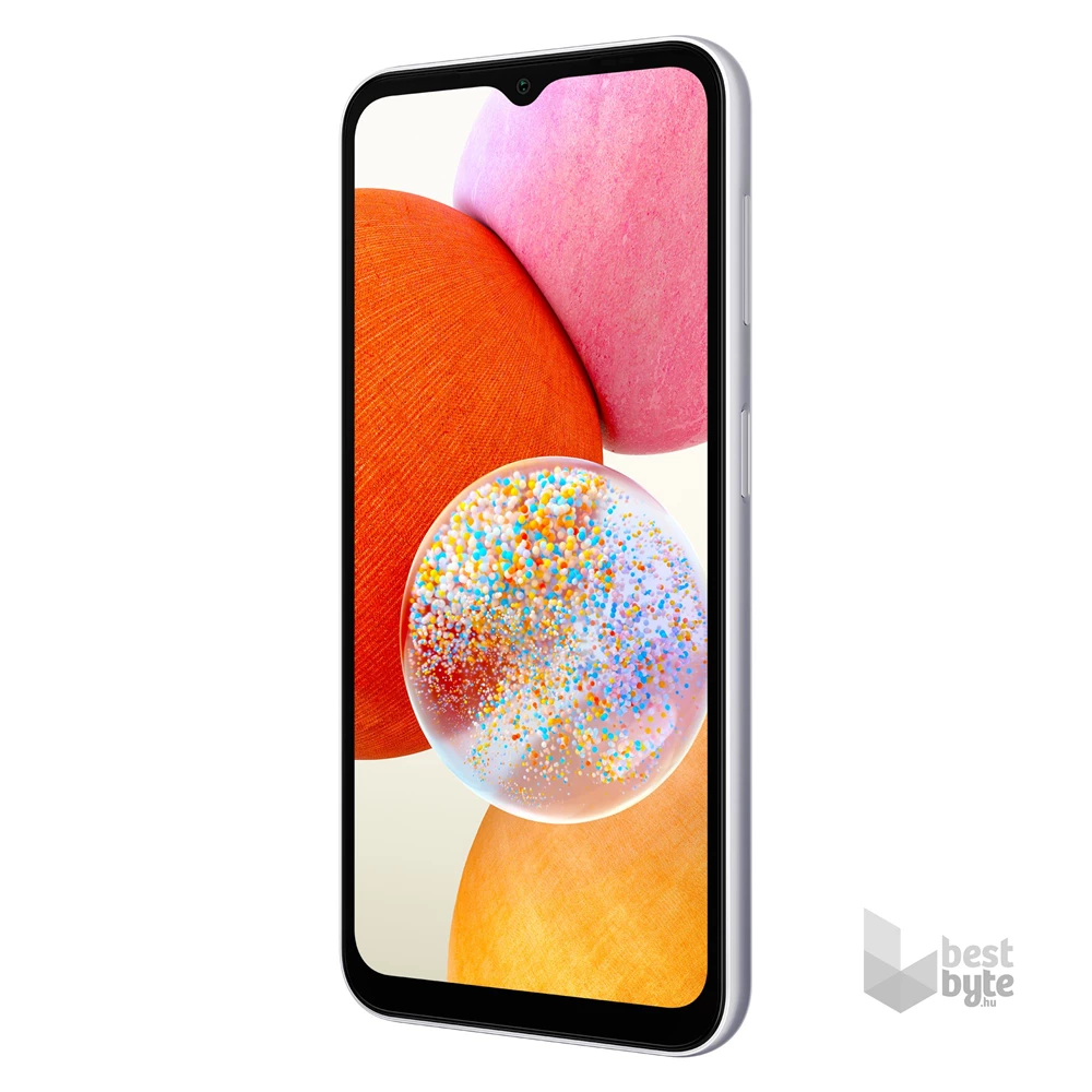 Samsung Galaxy A14 4/64GB DualSIM (SM-A145R) kártyafüggetlen okostelefon - ezüst (Android)