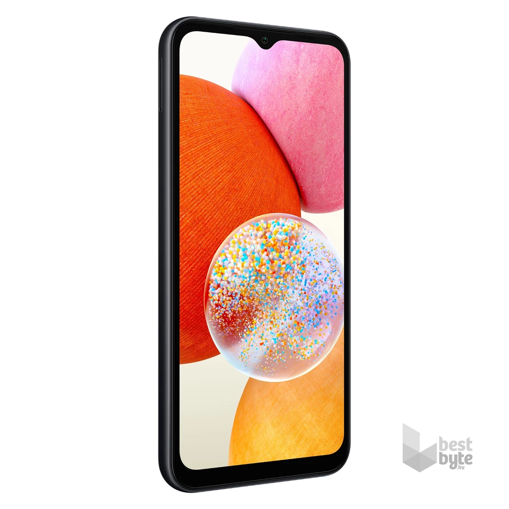 Samsung Galaxy A14 4/128GB DualSIM (SM-A146P) kártyafüggetlen okostelefon - fekete (Android)