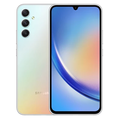Samsung Galaxy A34 6/128GB DualSIM (SM-A346B) kártyafüggetlen okostelefon - király ezüst (Android)