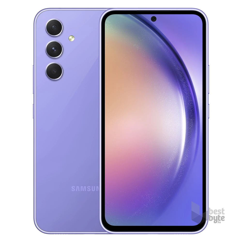 Samsung Galaxy A54 8/128GB DualSIM (SM-A546B) kártyafüggetlen okostelefon - király lila (Android)