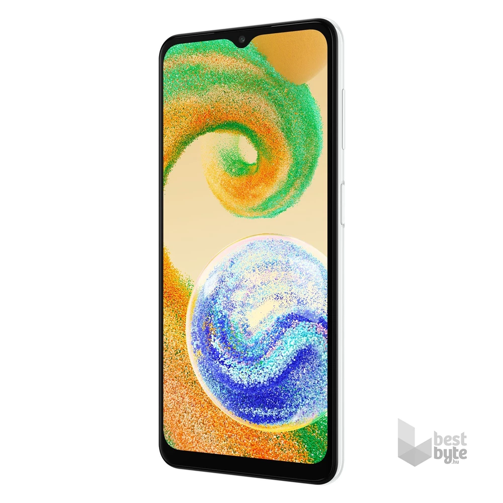 Samsung Galaxy A04s 3/32GB DualSIM (SM-A047FZWUEUE) kártyafüggetlen okostelefon - fehér (Android)