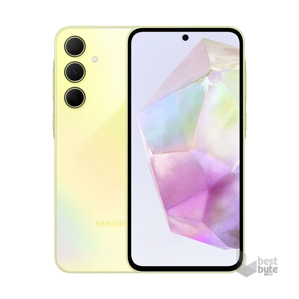 Samsung Galaxy A35 6/128GB DualSIM (SM-A356BZYBEUE) kártyafüggetlen okostelefon - király sárga (Android)