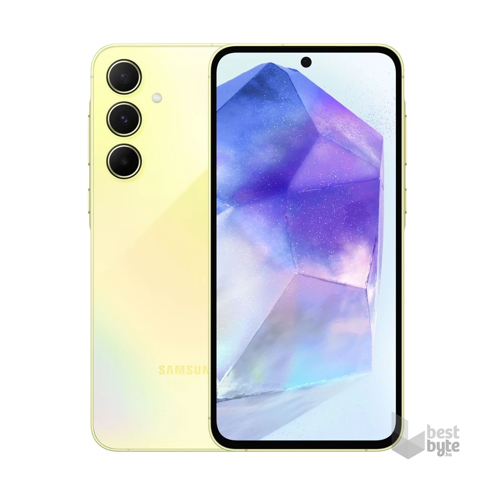 Samsung Galaxy A55 8/128GB DualSIM (SM-A556BZYAEUE) kártyafüggetlen okostelefon - király sárga (Android)