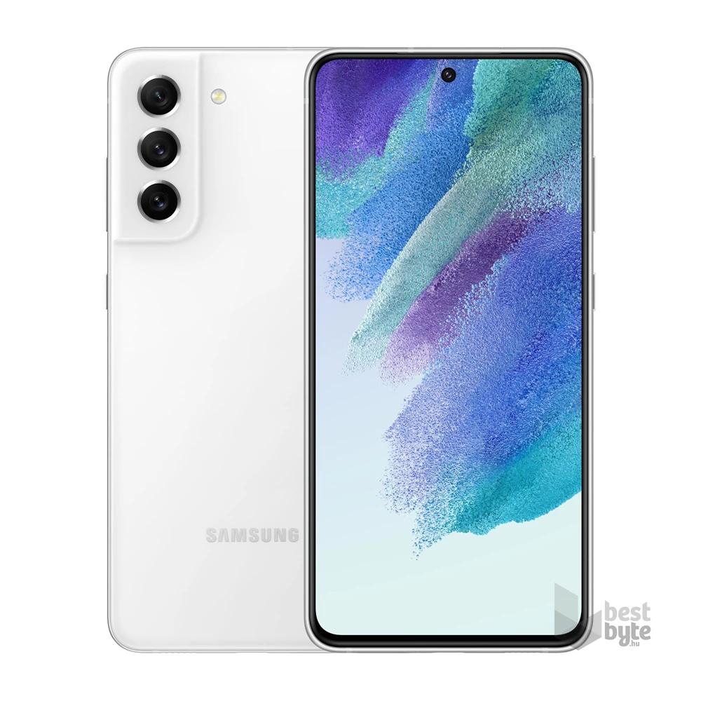 Samsung Galaxy S21 FE 6/128GB DualSIM (SM-G990B) kártyafüggetlen okostelefon - fehér (Android)