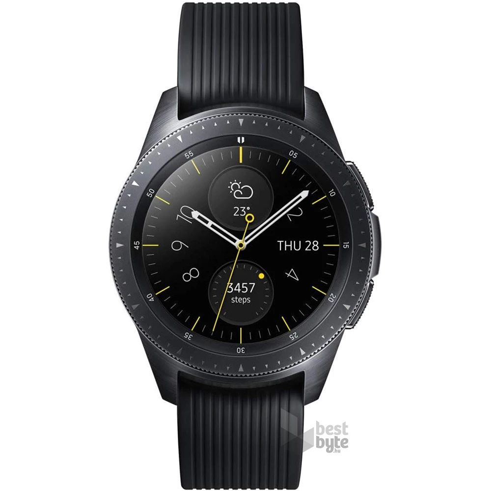 Samsung SM-R810NZKAXEH Galaxy Watch (42 mm) fekete okosóra