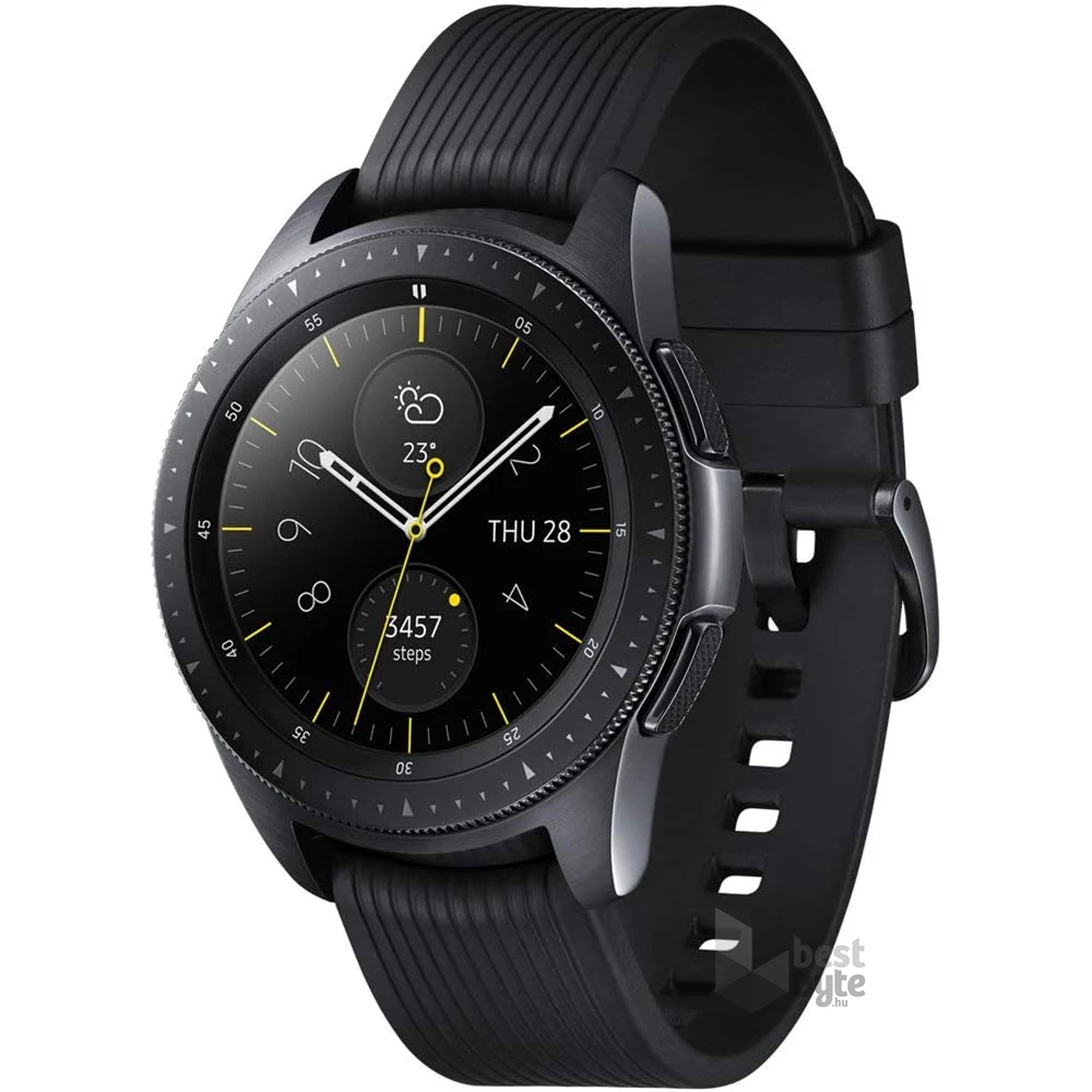 Samsung SM-R810NZKAXEH Galaxy Watch (42 mm) fekete okosóra