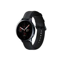 Samsung SM-R820NSKA Watch Active2 44mm fekete okosóra, acél váz / bőr szíj
