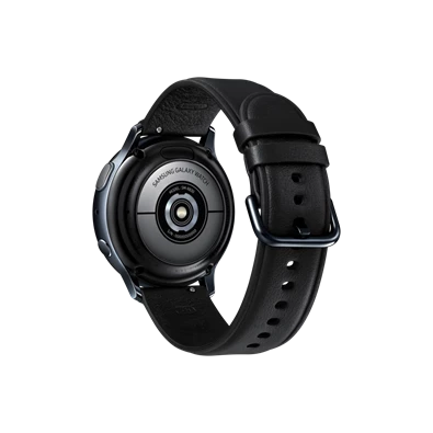 Samsung SM-R830NSKA Watch Active2 40mm fekete okosóra, acél váz / bőr szíj