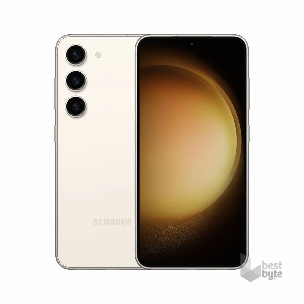 Samsung Galaxy S23 8/128GB DualSIM (SM-S911B) kártyafüggetlen okostelefon - Krém (Android)
