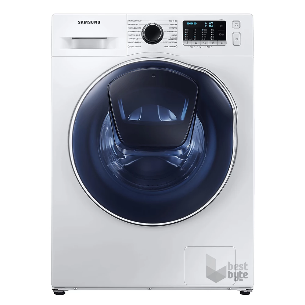 Samsung WD8NK52E0ZW/LE fehér, elöltöltős, max.1200ford., 8 kg/5 kg, mosó-szárítógép