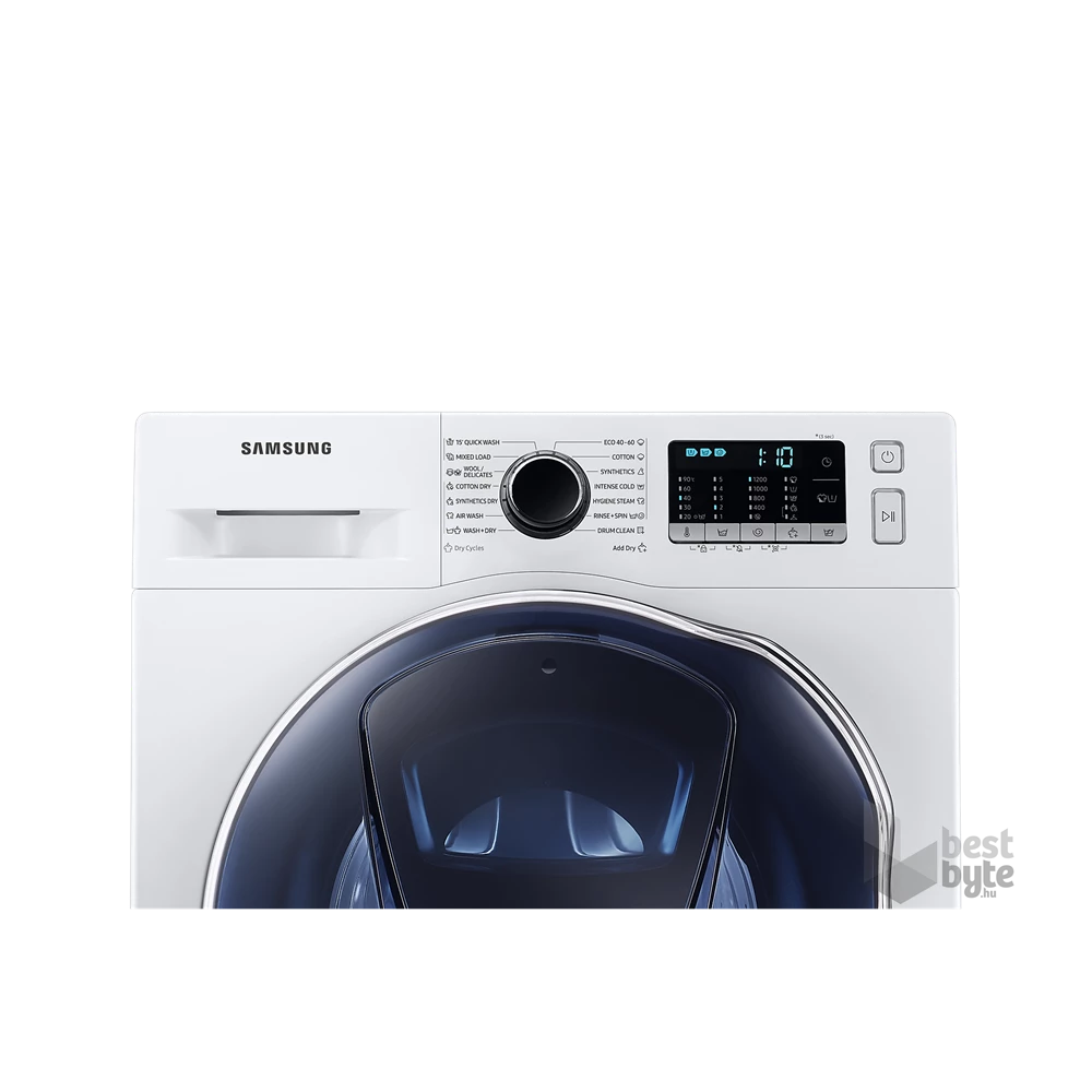Samsung WD8NK52E0ZW/LE fehér, elöltöltős, max.1200ford., 8 kg/5 kg, mosó-szárítógép