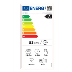 Samsung WW11BB704DGWS6 11 kg elöltöltős mosógép