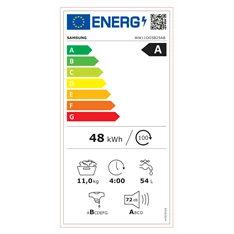 Samsung WW11DG5B25ABLE fekete 11 kg elöltöltős mosógép