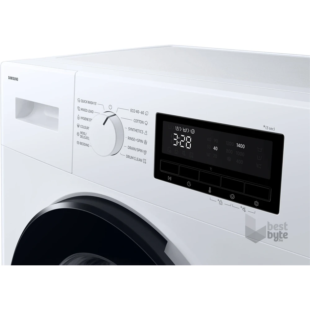 Samsung WW70FG3M05AWLE fehér, elöltöltős, keskeny, max.1400ford., 7 kg, mosógép