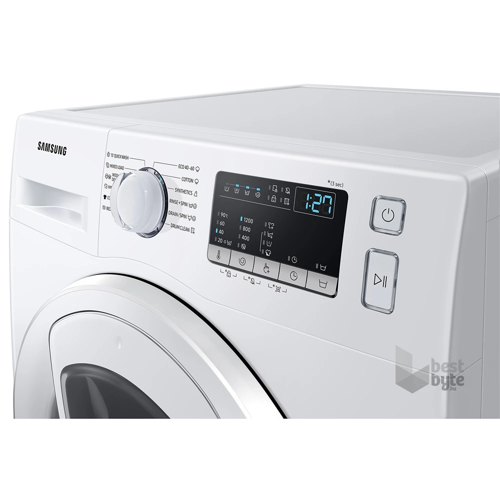 Samsung WW80T4520TE/LE fehér, elöltöltős, max.1200ford., 8 kg, mosógép