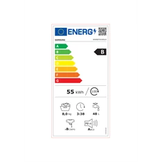 Samsung WW80T654DLH/S6 fehér, elöltöltős, max.1400ford., 8 kg, mosógép
