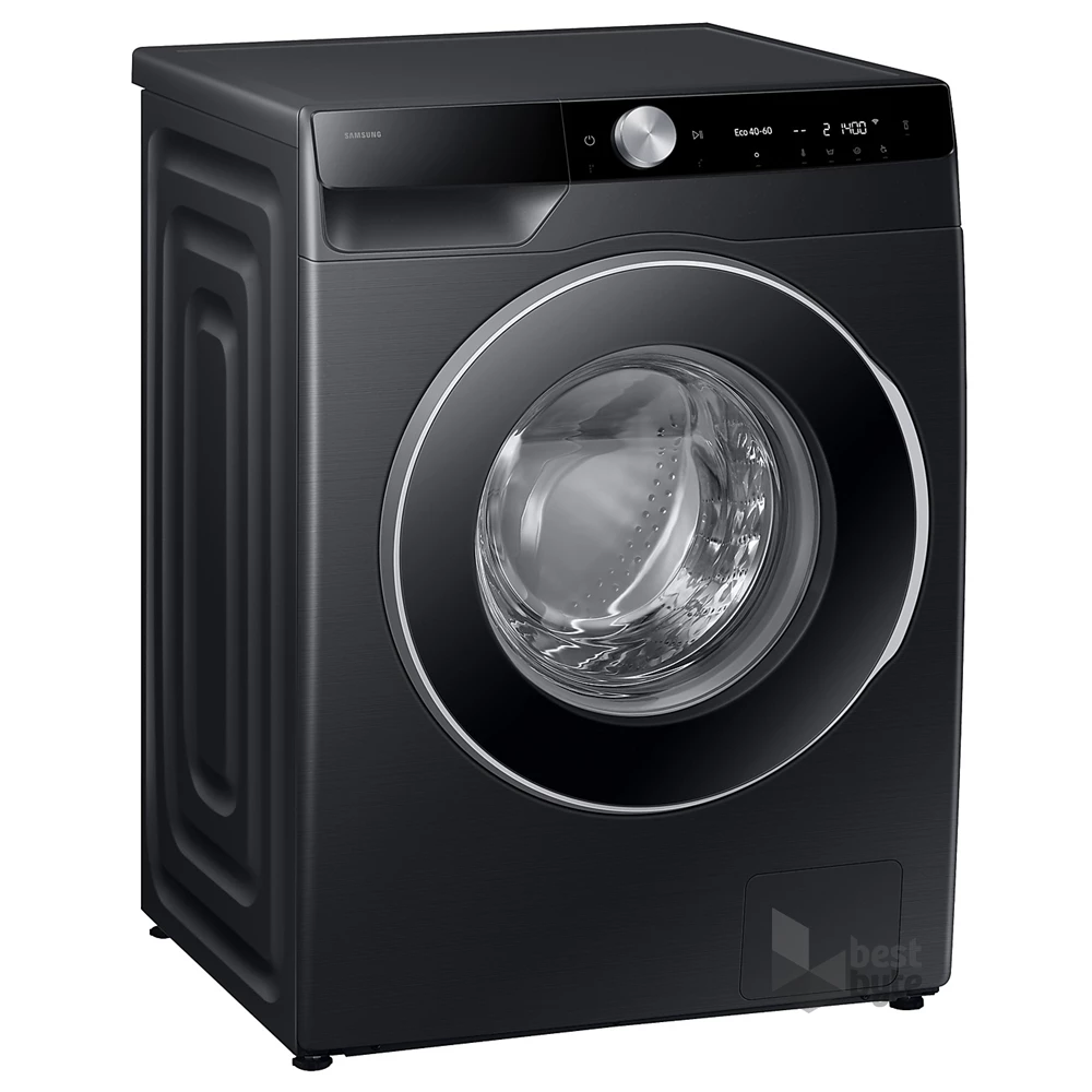 Samsung WW90DG6U25LBU4 fekete, elöltöltős, max.1400ford., 9 kg, mosógép (Újszerű)