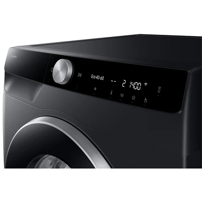 Samsung WW90DG6U25LBU4 fekete, elöltöltős, max.1400ford., 9 kg, mosógép (Újszerű)