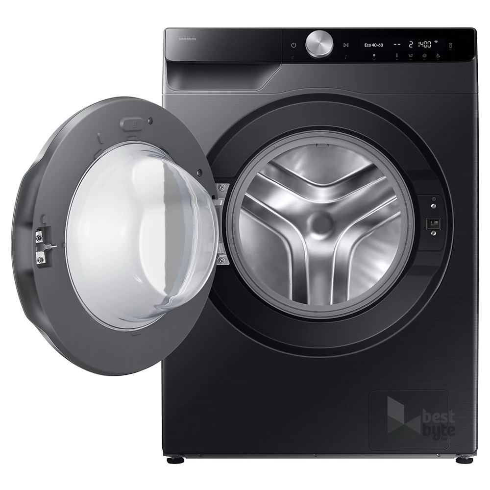 Samsung WW90DG6U25LBU4 fekete, elöltöltős, max.1400ford., 9 kg, mosógép (Újszerű)