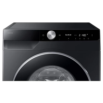 Samsung WW90DG6U25LBU4 fekete, elöltöltős, max.1400ford., 9 kg, mosógép (Újszerű)