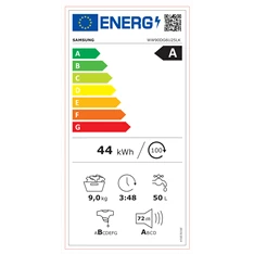 Samsung WW90DG6U25LKU4 9 kg elöltöltős mosógép