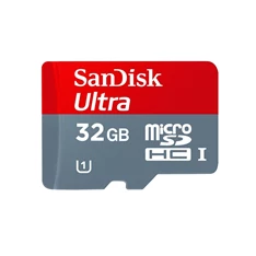 SanDisk 32GB SD micro (SDHC Class 10 UHS-I) Ultra memória kártya adapterrel