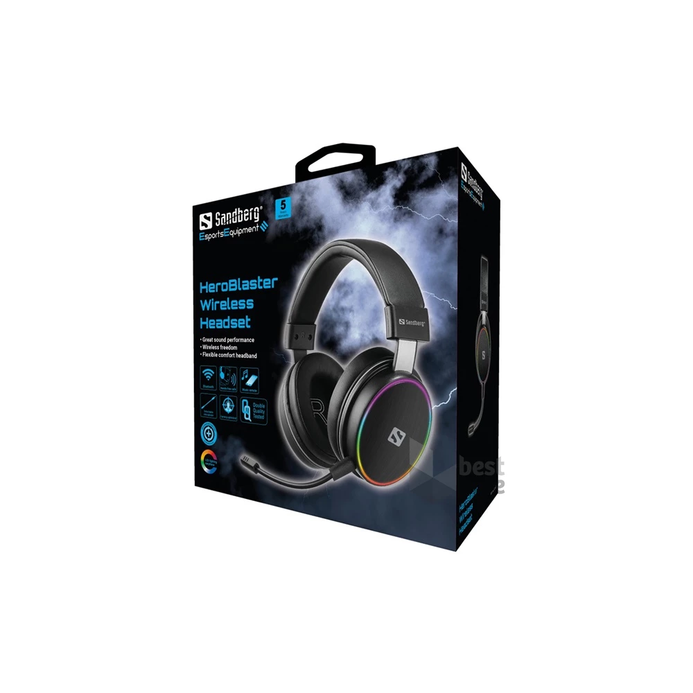 Sandberg 126-42 HeroBlaster vezeték nélküli Bluetooth headset