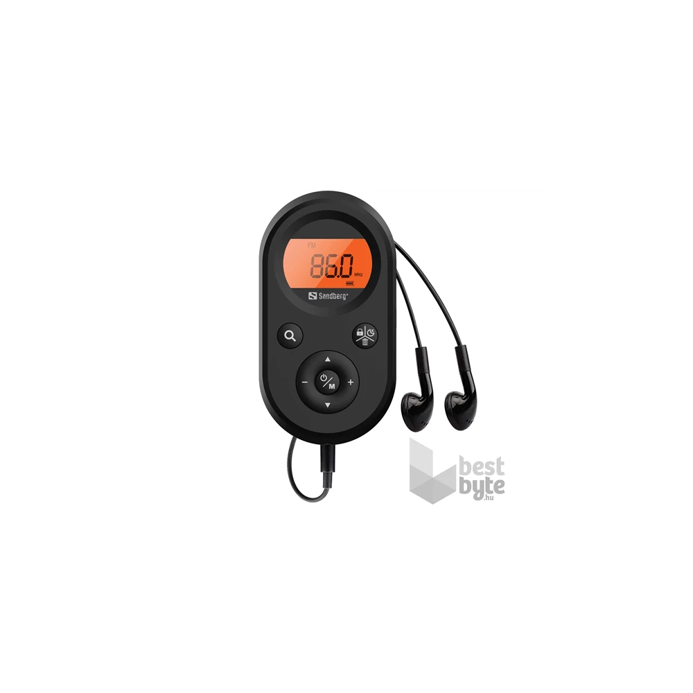Sandberg 421-02 FM+AM hordozható akkumulátoros zsebrádió