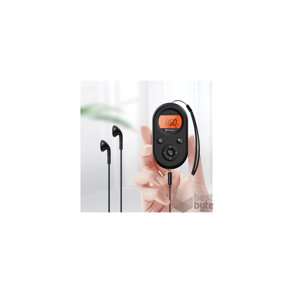 Sandberg 421-02 FM+AM hordozható akkumulátoros zsebrádió