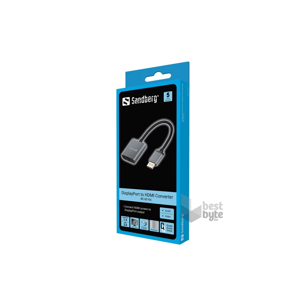 Sandberg DP1.4>HDMI2.0 4K60 adapter