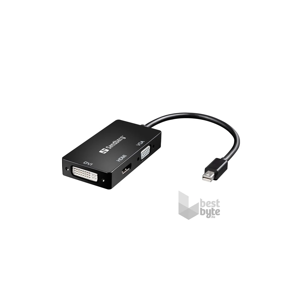 Sandberg MiniDP>HDMI+DVI+VGA adapter