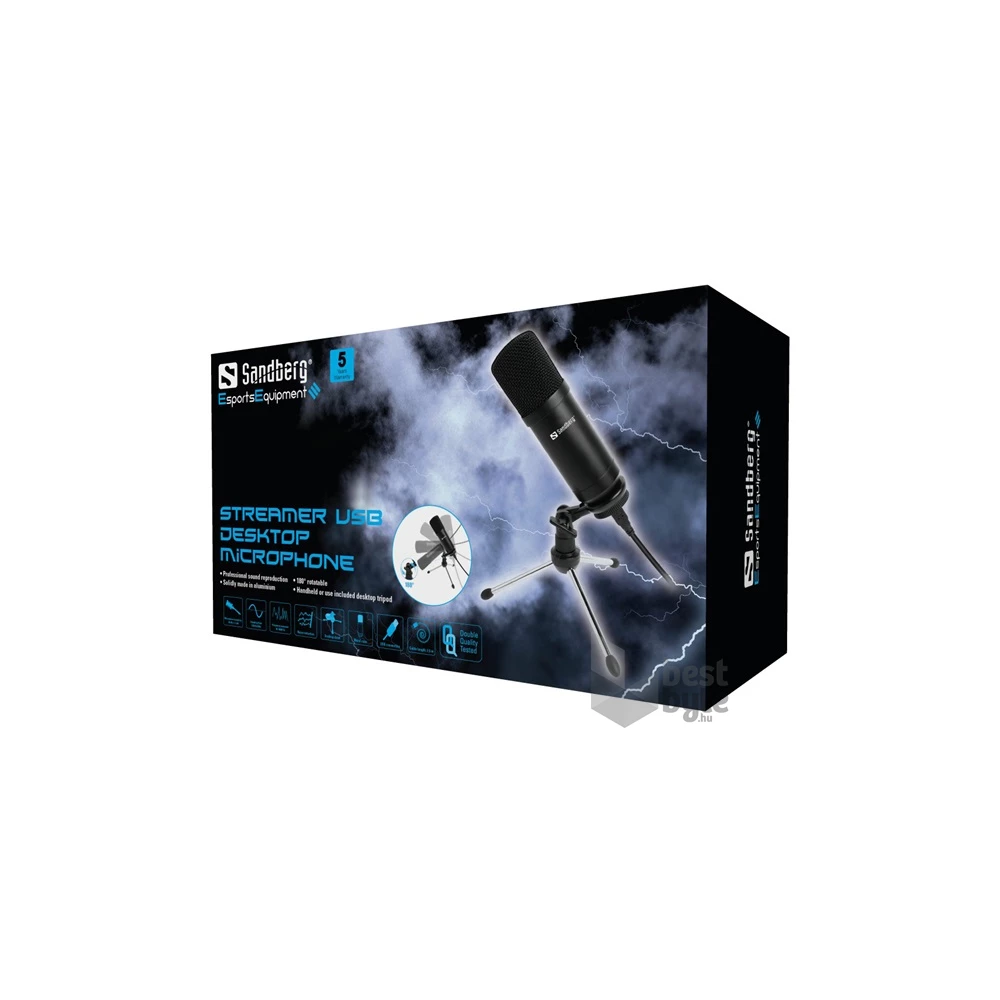 Sandberg Streamer USB Desk mikrofon