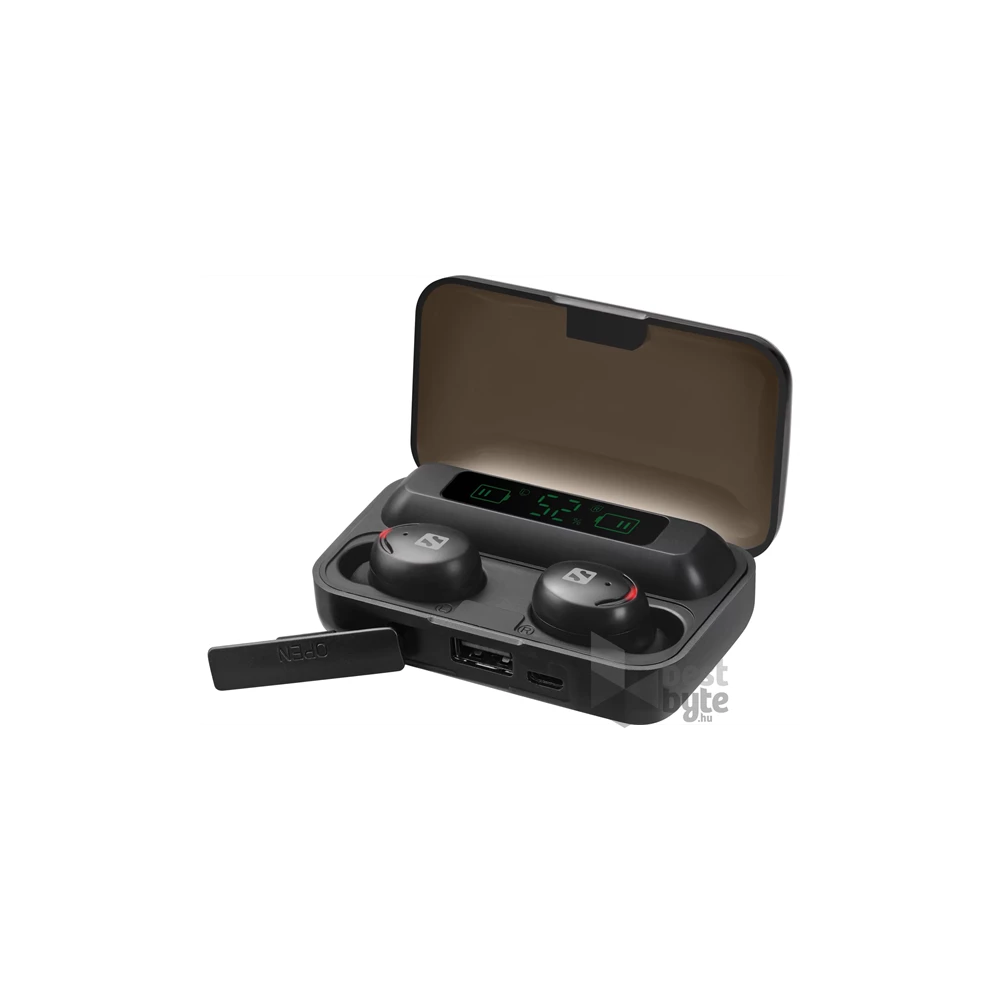 Sandberg True Wireless Bluetooth fülhallgató + powerbank