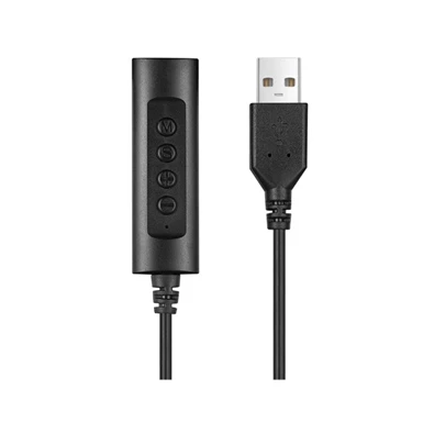 Sandberg (mikrofon, USB+Jack, hangerő szabályzó, 1,5m kábel) fekete 2in1 Office Jack+USB headset