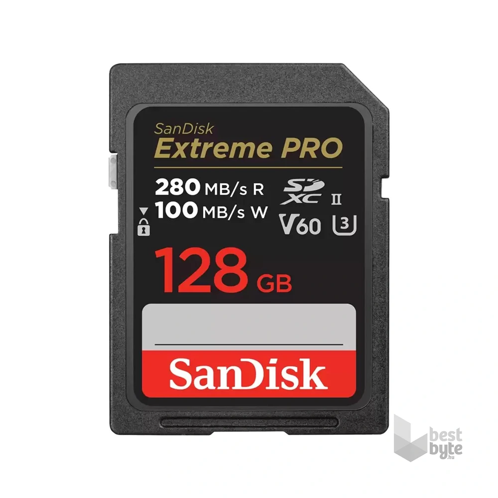 Sandisk 00226808 128GB SD Extreme Pro (SDXC V90 UHS-II) memóriakártya