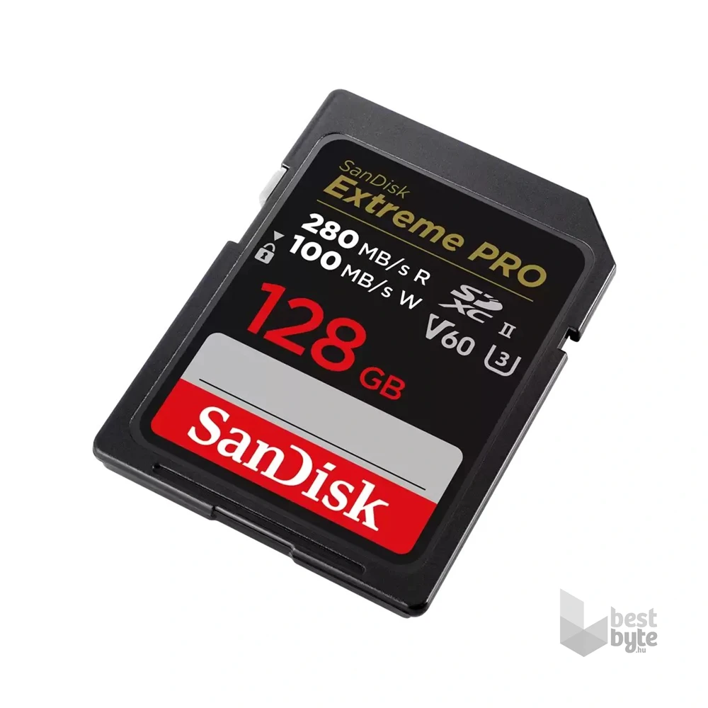 Sandisk 00226808 128GB SD Extreme Pro (SDXC V90 UHS-II) memóriakártya