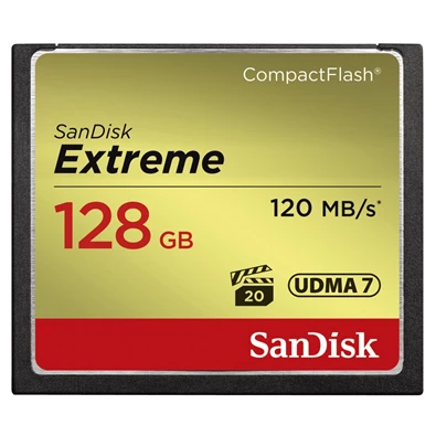 Sandisk 128GB Compact Flash Extreme memória kártya