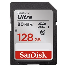 Sandisk 128GB SD (SDXC Class 10) Ultra UHS-1 memória kártya