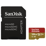 Sandisk 128GB SD micro (SDXC Class 10 UHS-I U3) Extreme memória kártya adapterrel