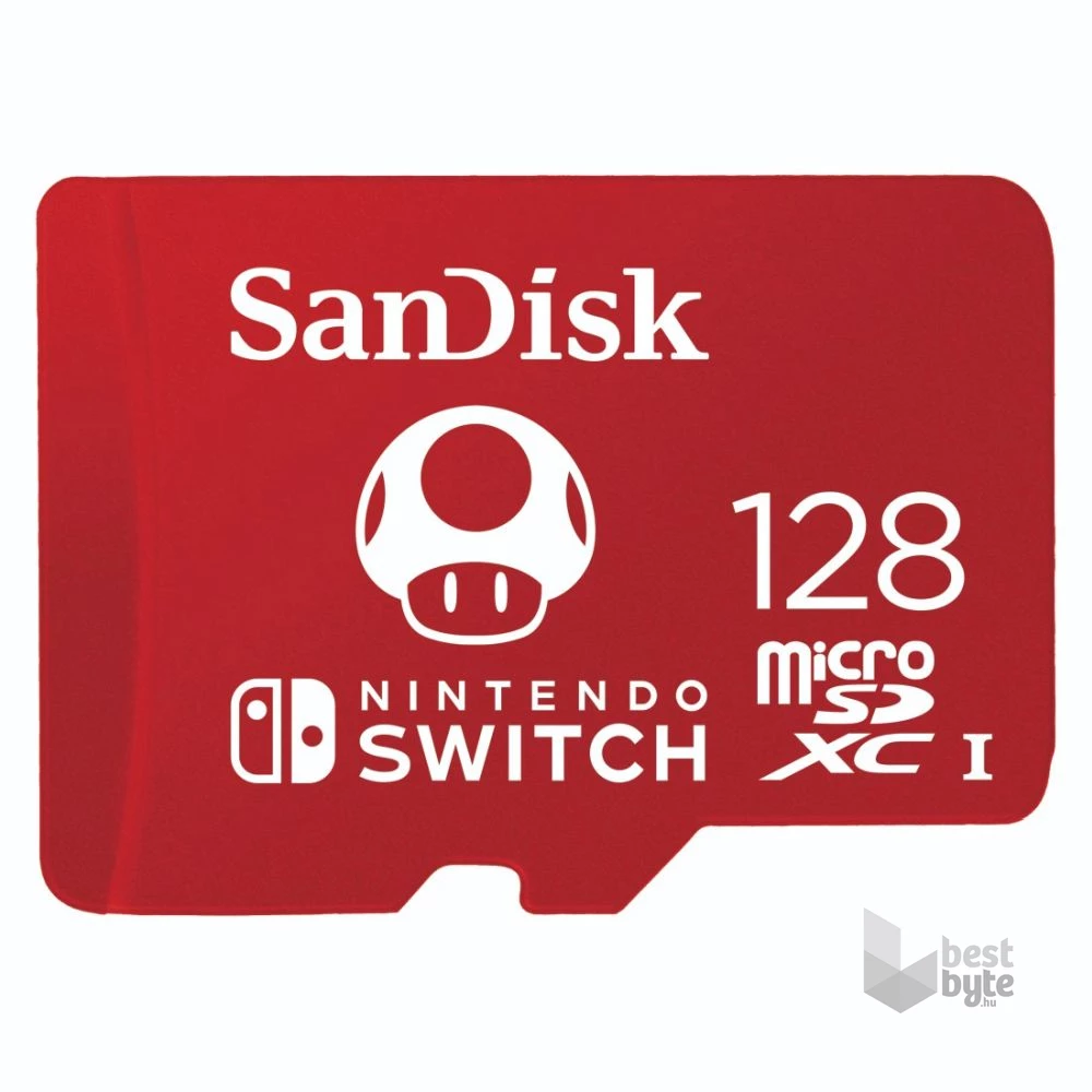 Sandisk 00183552 128GB SD micro (SDXC Class 10 UHS-I U3) Nintendo Switch memóriakártya