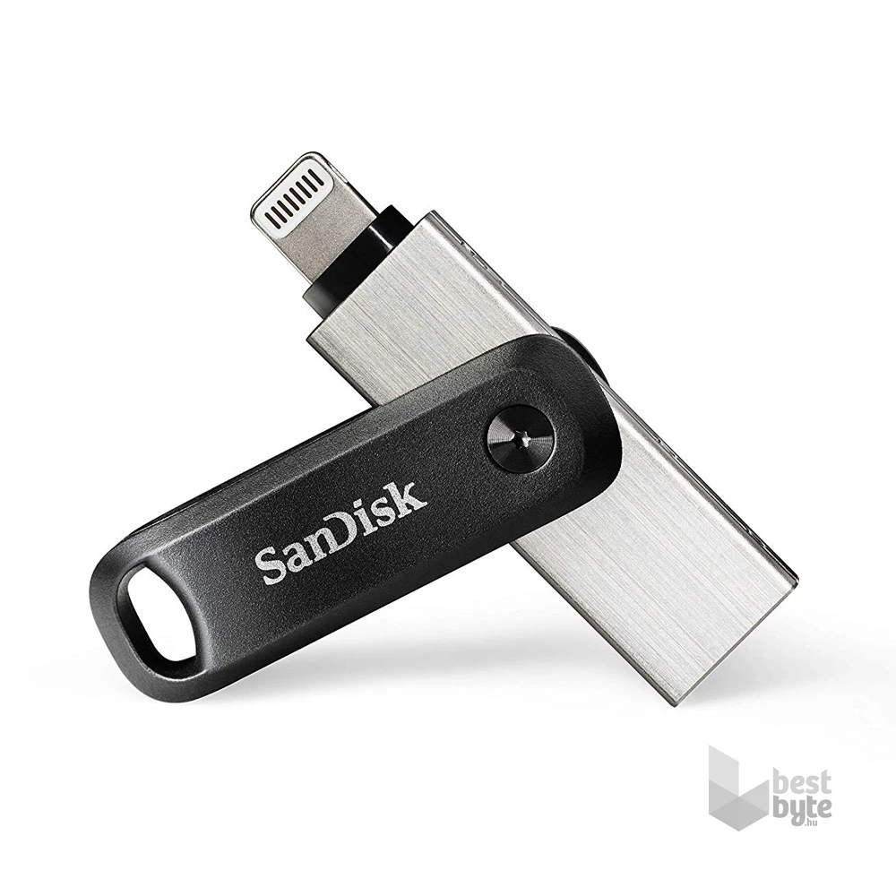 Sandisk 128GB USB3.0/Apple Lightning iXPAND GO Fekete-Ezüst (183588) Flash Drive