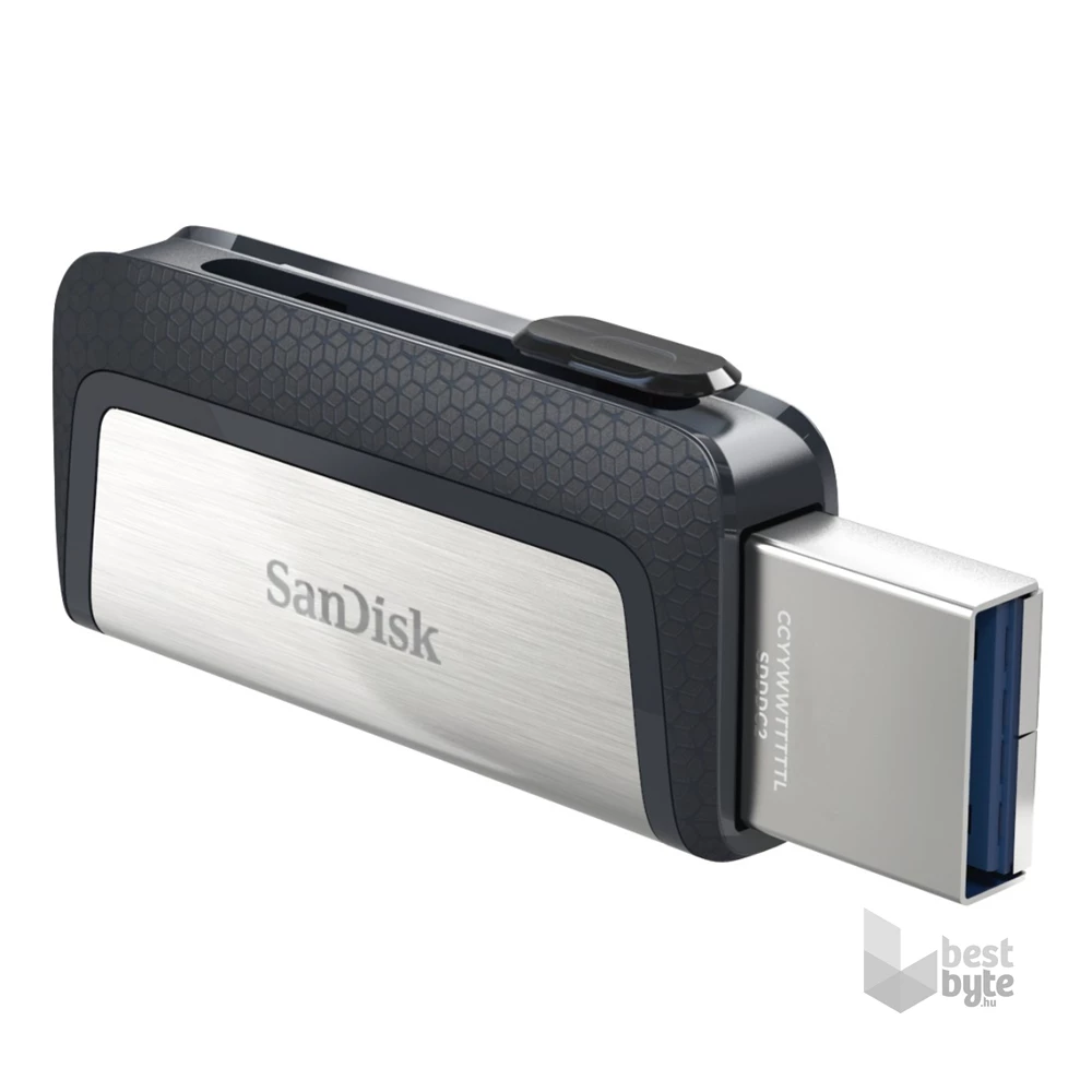 Sandisk 128GB USB3.0/Type-C Dual Drive Fekete-Ezüst (173339) Flash Drive