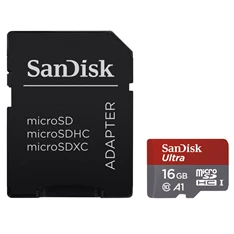 Sandisk 16GB SD micro ( SDHC Class 10) Ultra Android memória kártya adapterrel