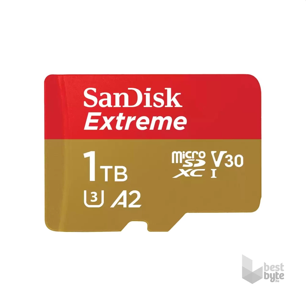 Sandisk 00121590 1TB SD micro Extreme (SDXC Class 10 UHS-I U3) memóriakártya