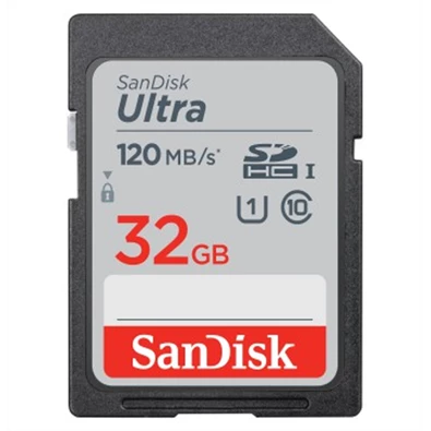 Sandisk 00186496 32GB SD (SDHC Class 10 UHS-I) Ultra memóriakártya