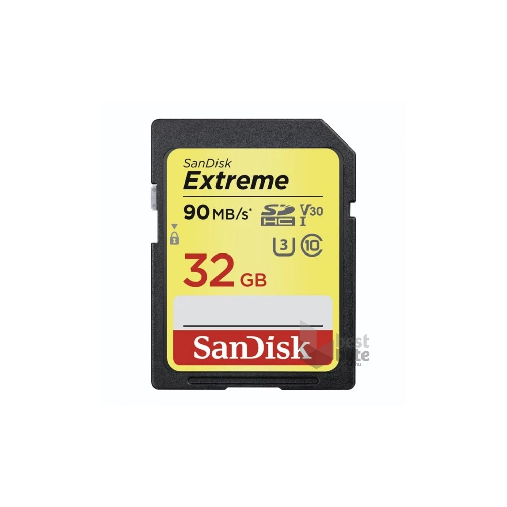 Sandisk 32GB SD (SDHC UHS-I U3) Extreme memória kártya