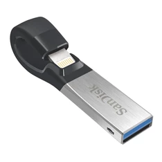 Sandisk 32GB USB3.0/Apple Lightning iXPAND Fekete-Ezüst (173327) Flash Drive